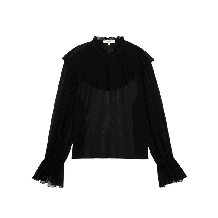 The Silk Soiree Blouse in Black