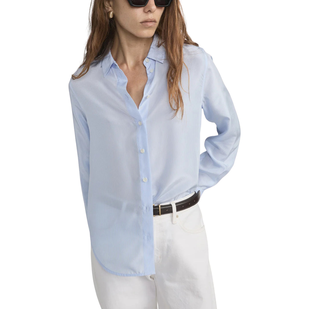 The Striped Classic Shirt in Oxford Blue Multi