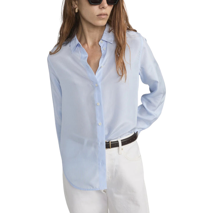 The Striped Classic Shirt in Oxford Blue Multi