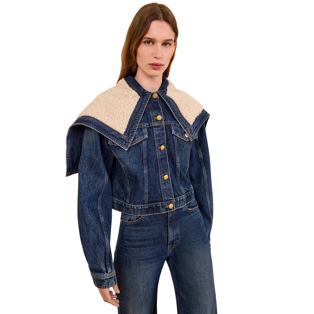 The Sybil Denim Jacket in nili