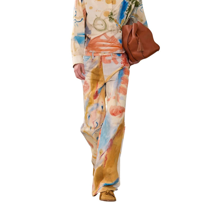 The Willow Mid Rise Wide Leg Jean in Western Dream