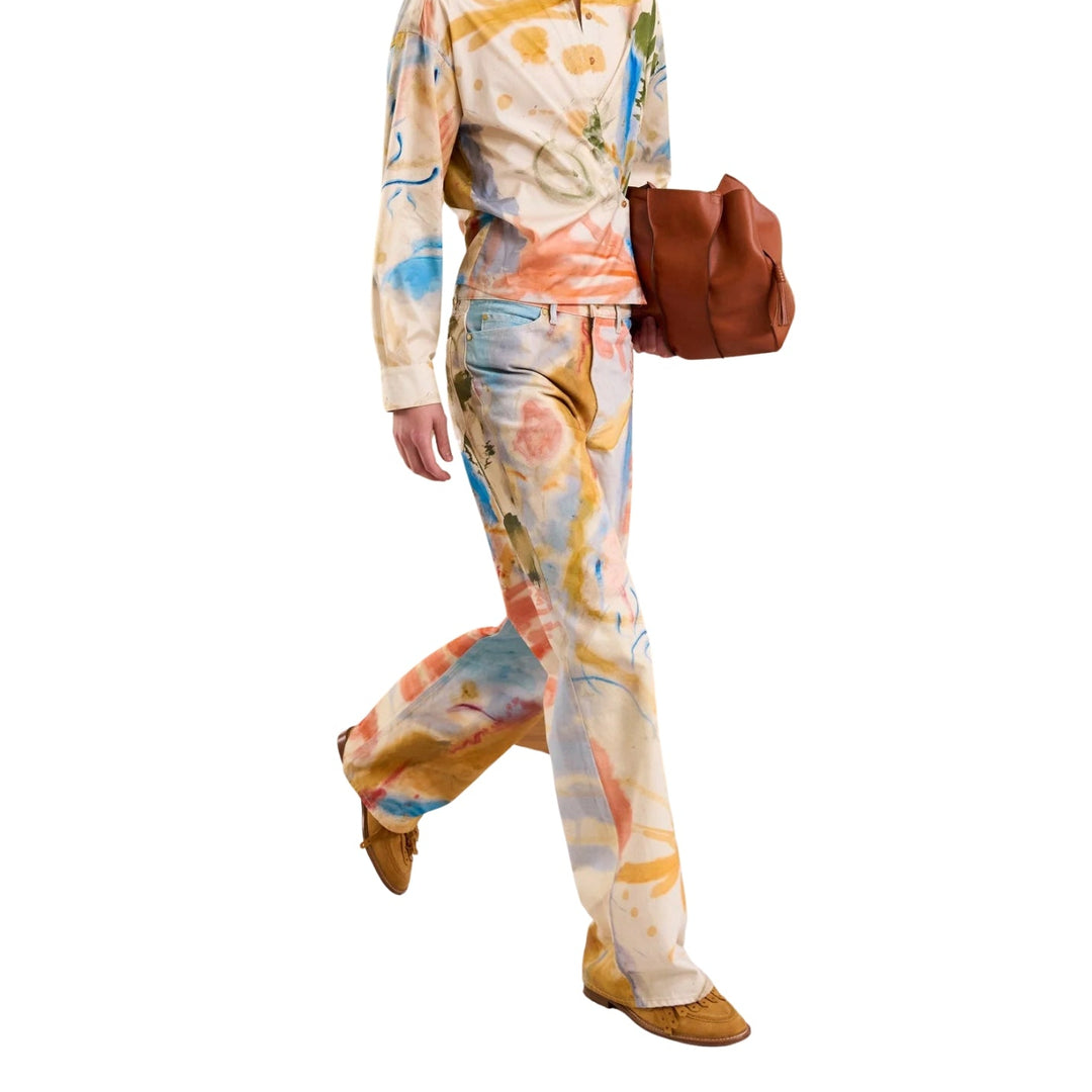 The Willow Mid Rise Wide Leg Jean in Western Dream