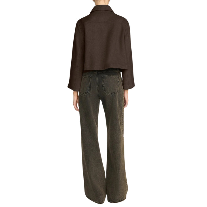 The Wool Mini Swing Jacket in Chestnut