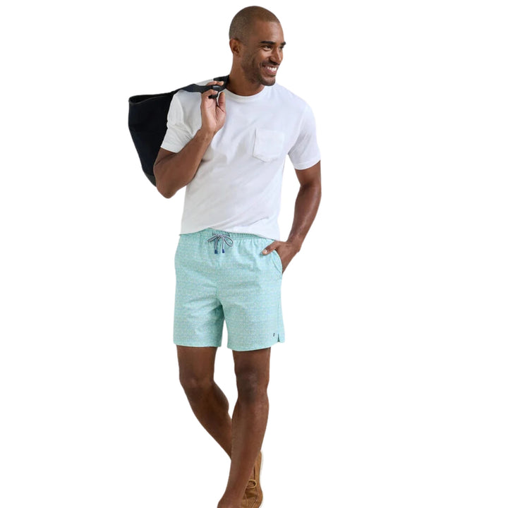 Tide Lines Swim Trunk in Rainforest