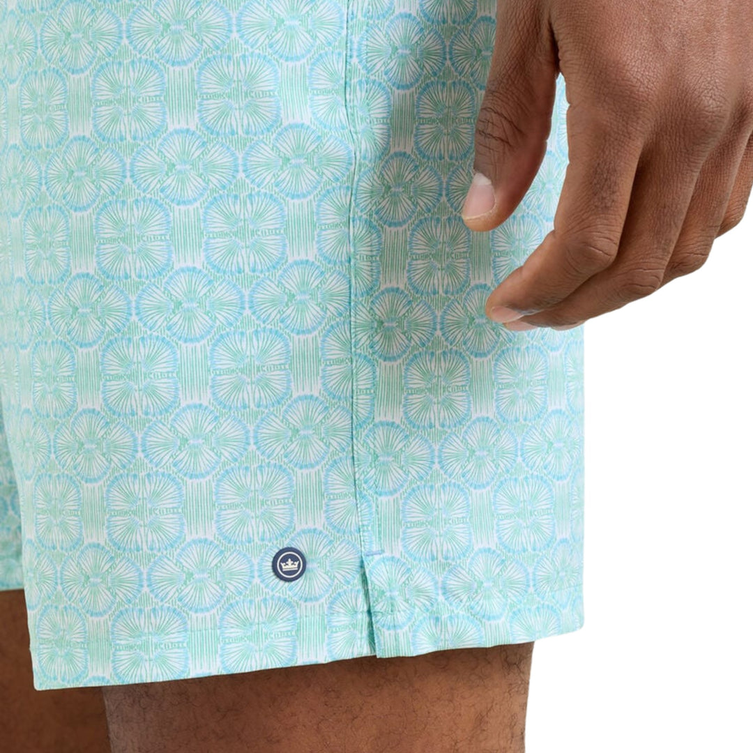 Tide Lines Swim Trunk in Rainforest