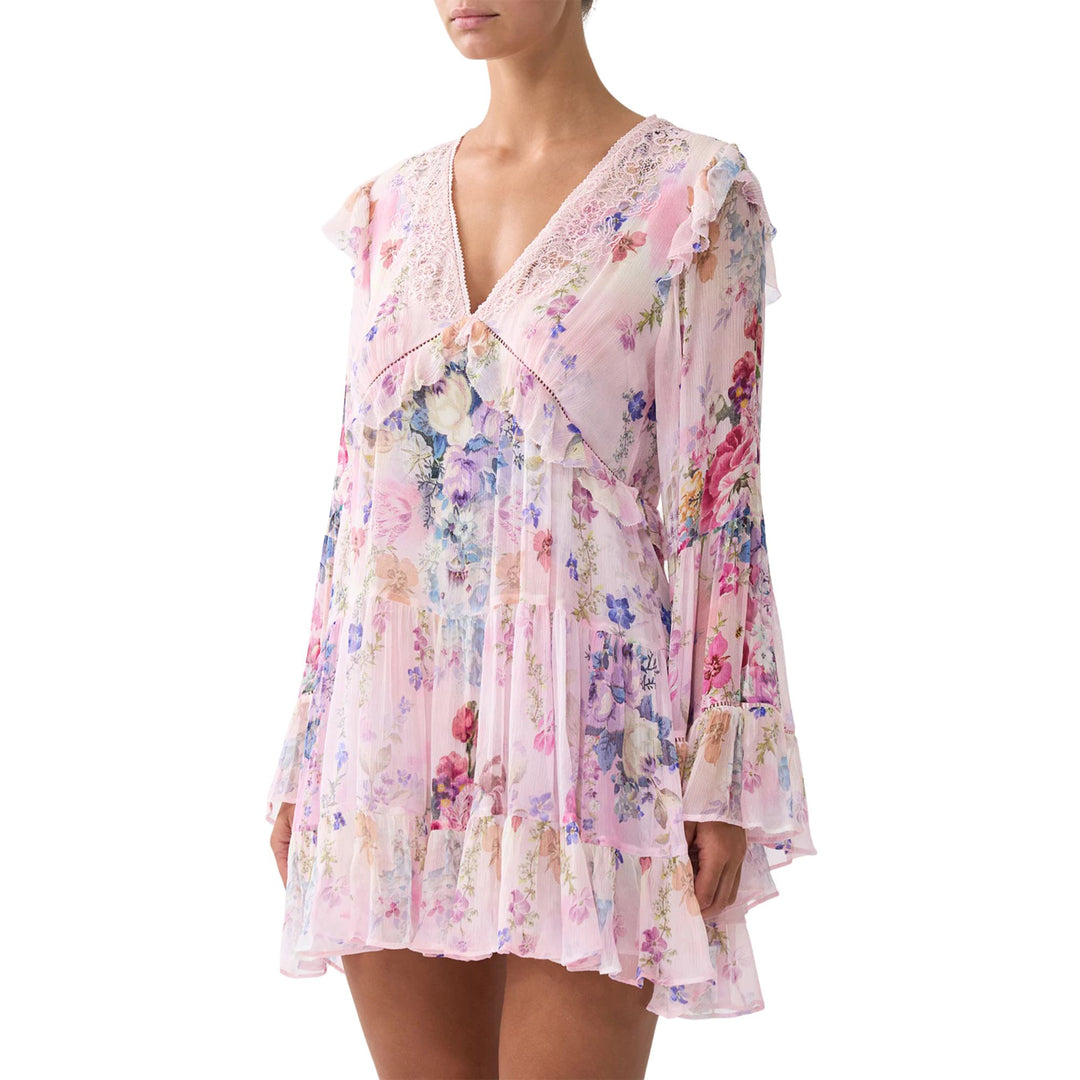 tiered mini swing dress Tiered Mini Swing Dress