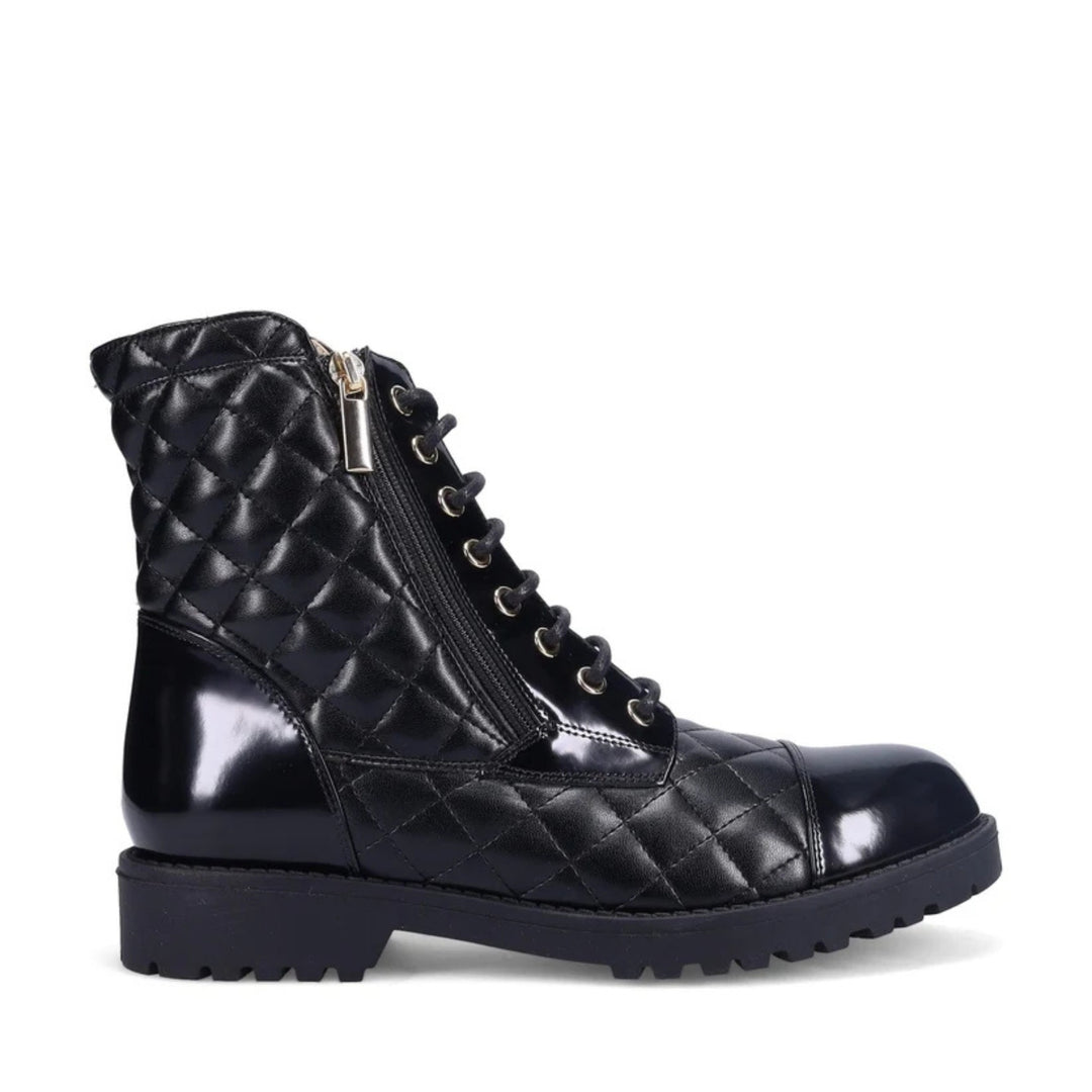 Tiffin Quilted Nappa Boot in Onyx