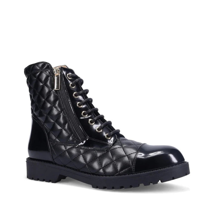 Tiffin Quilted Nappa Boot in Onyx