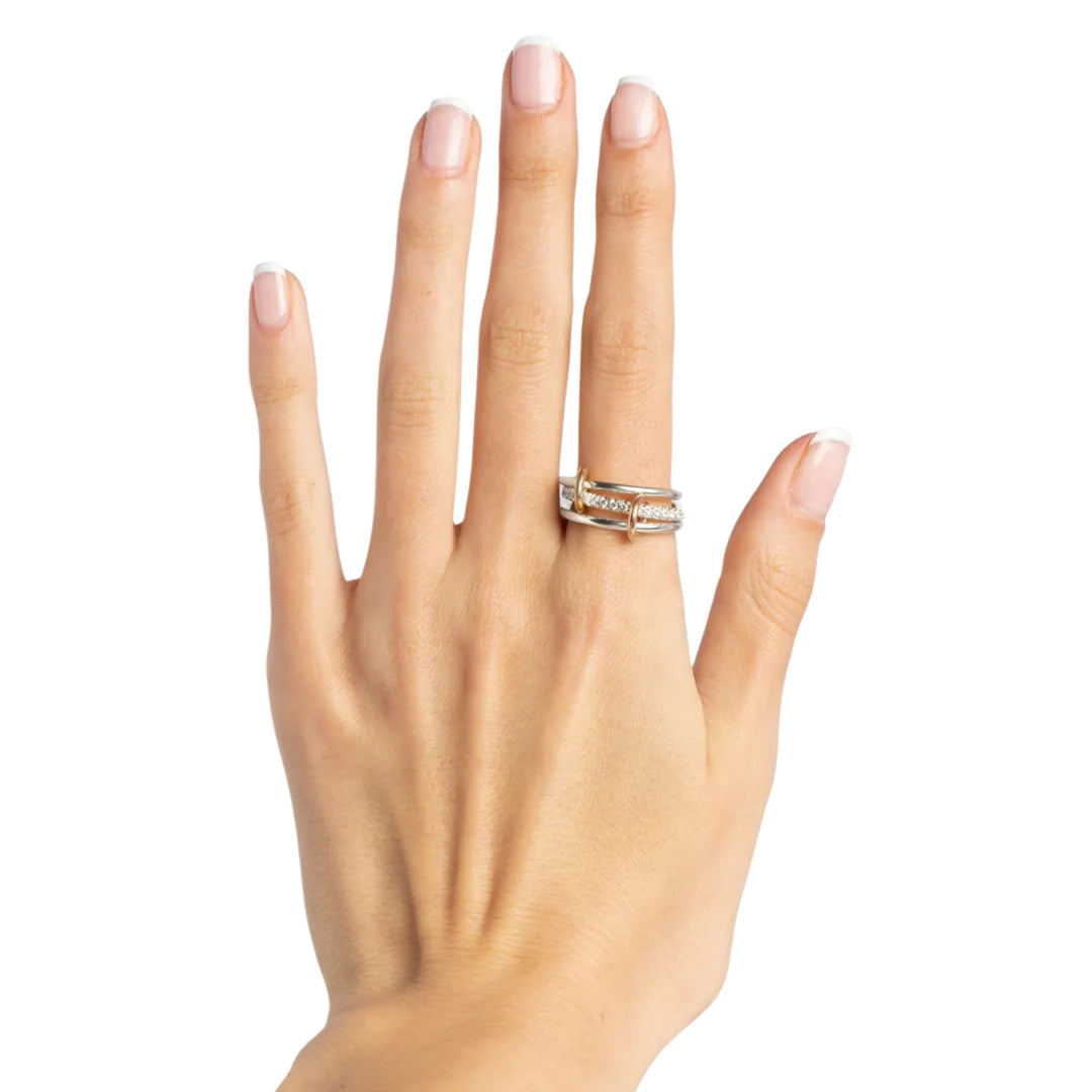 Tigris SG Diamond 3 Link Ring - Size 8