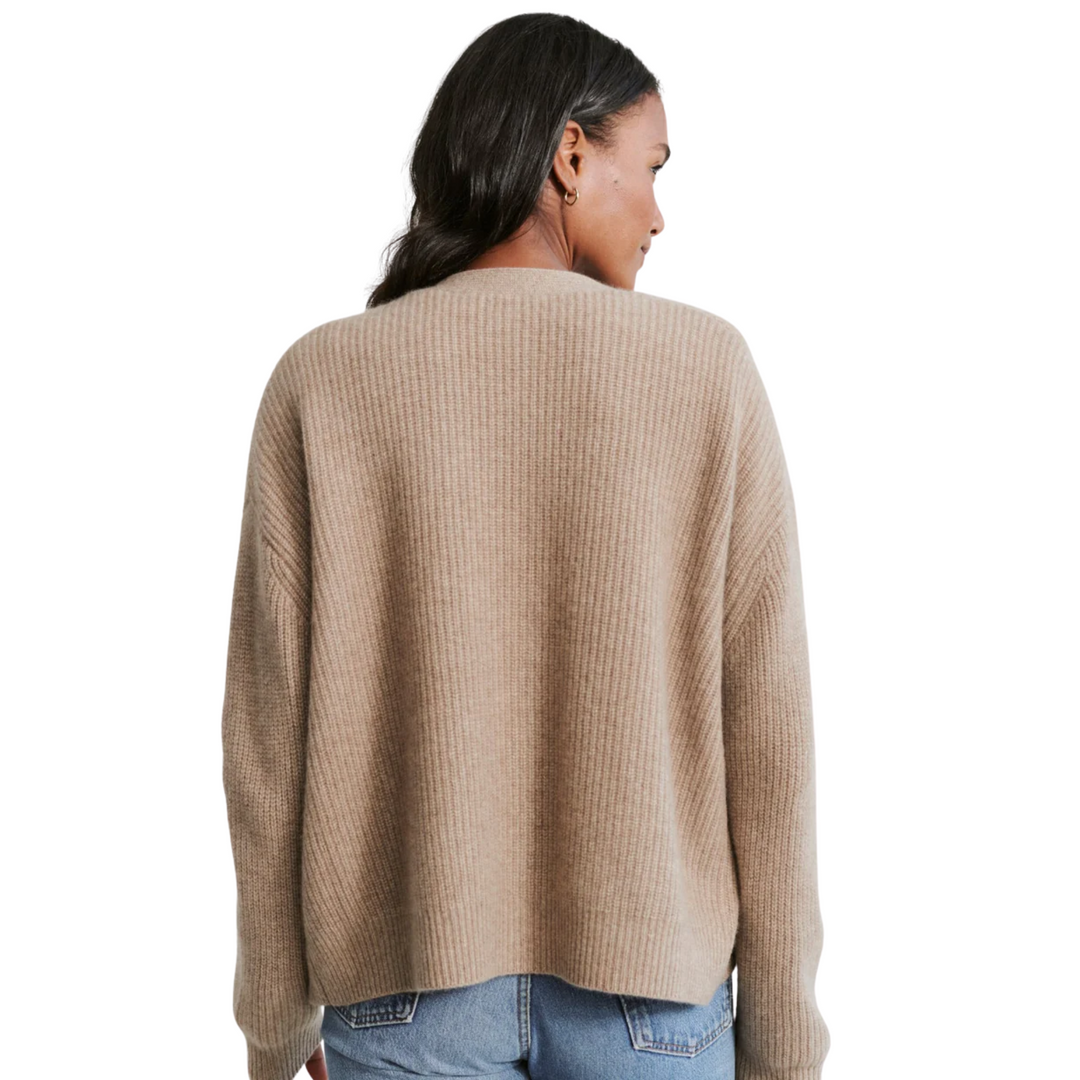 Cropped Cashmere Cocoon Cardigan