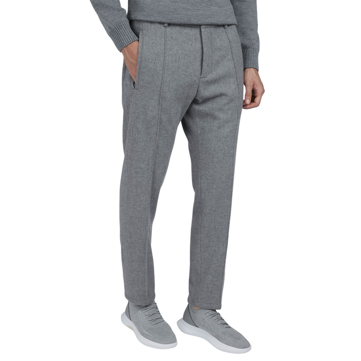 Wool Cashmere Chino Drawstring Trousers