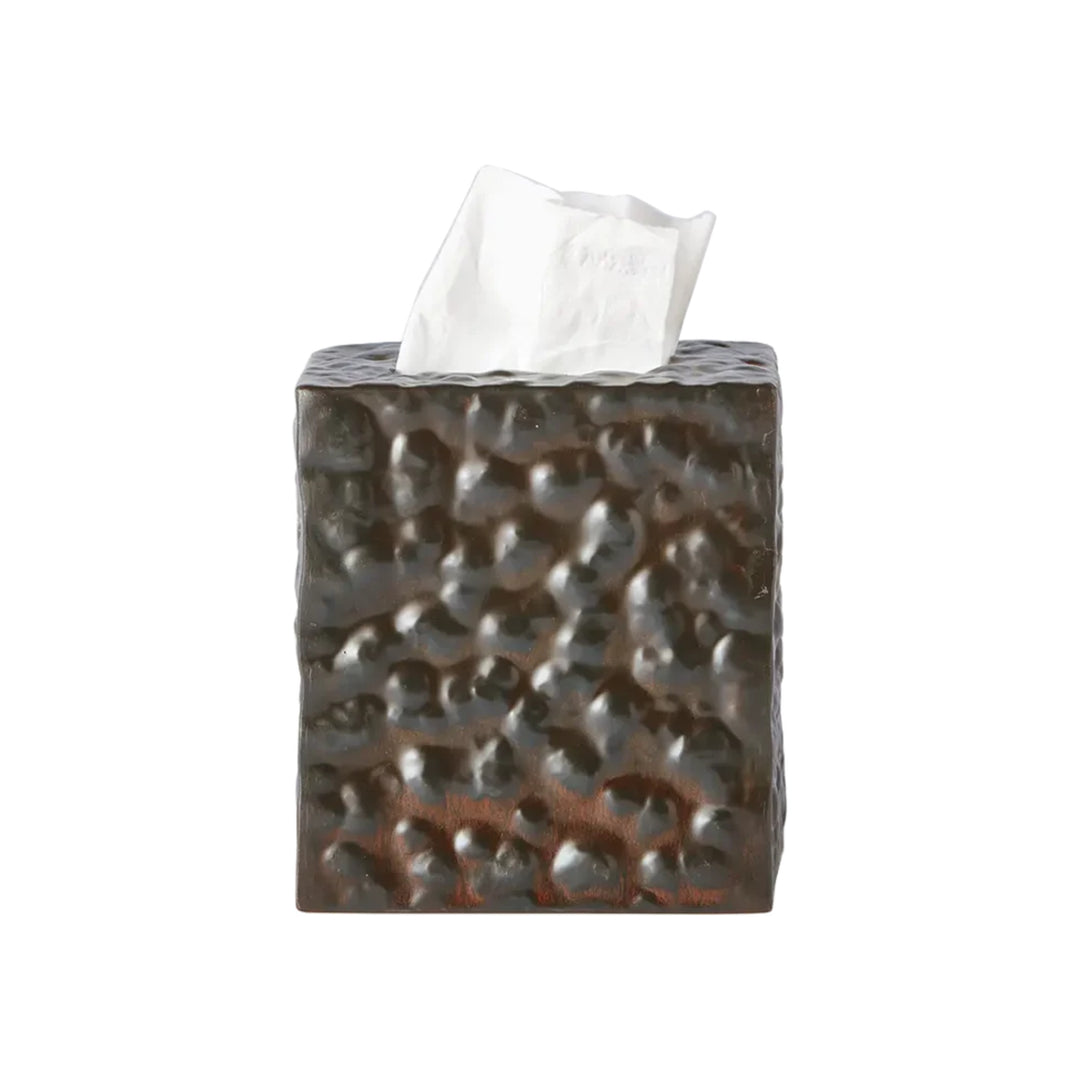 Tissue Box Hammered Square