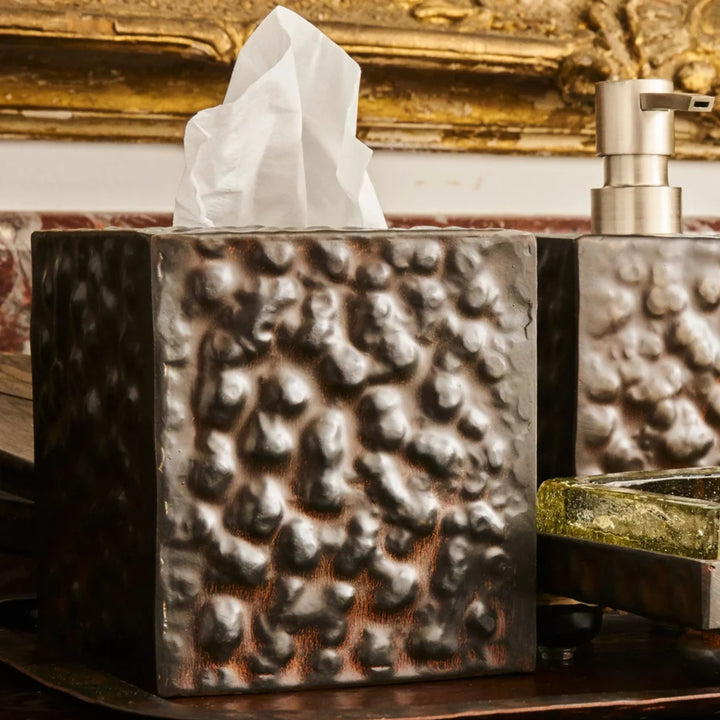 Tissue Box Hammered Square