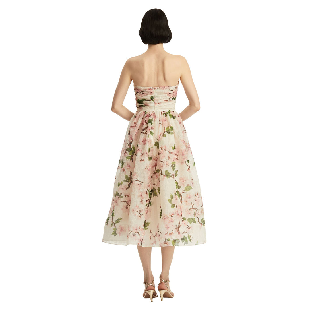 Strapless Cherry Blossom Dress