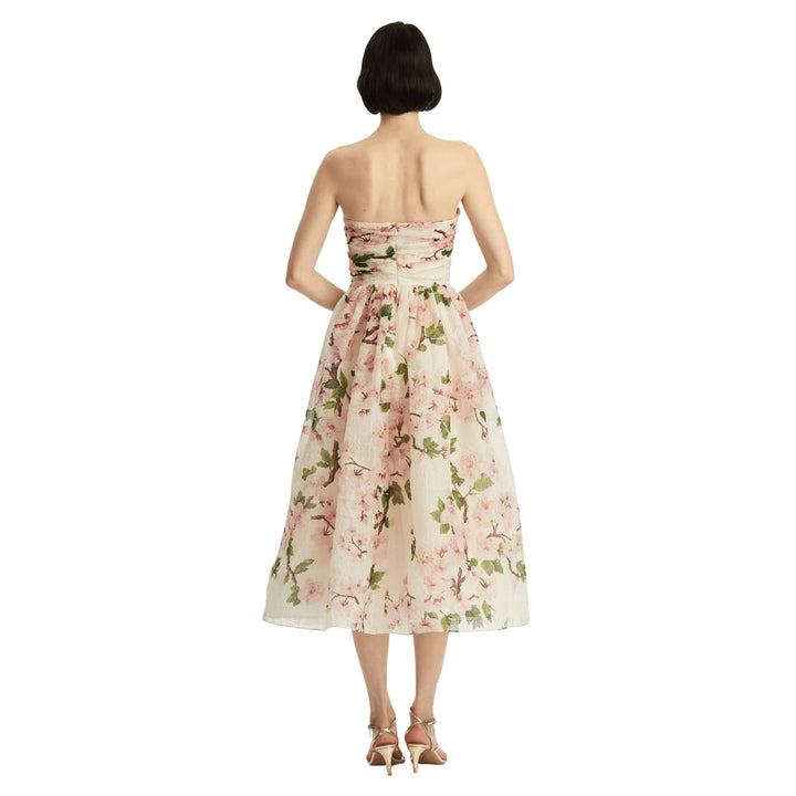 Strapless Cherry Blossom Dress
