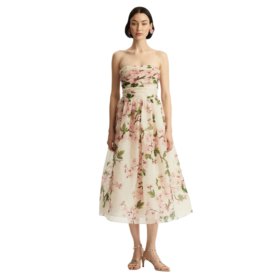 Strapless Cherry Blossom Dress