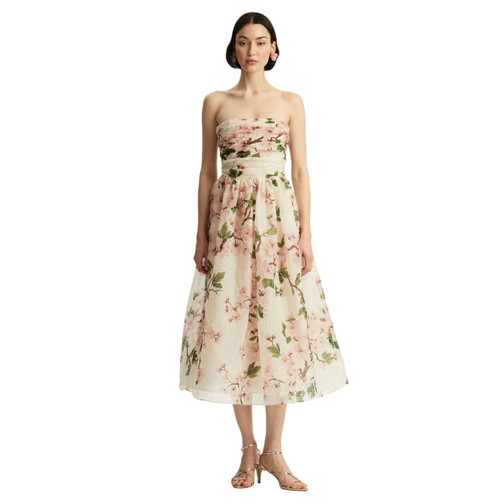 Strapless Cherry Blossom Dress