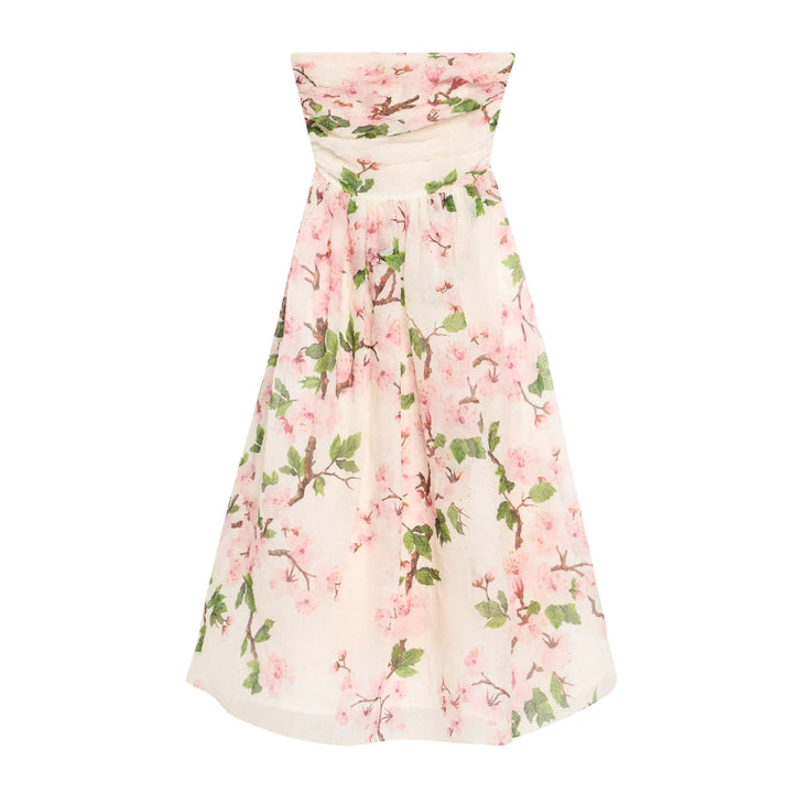 Strapless Cherry Blossom Dress