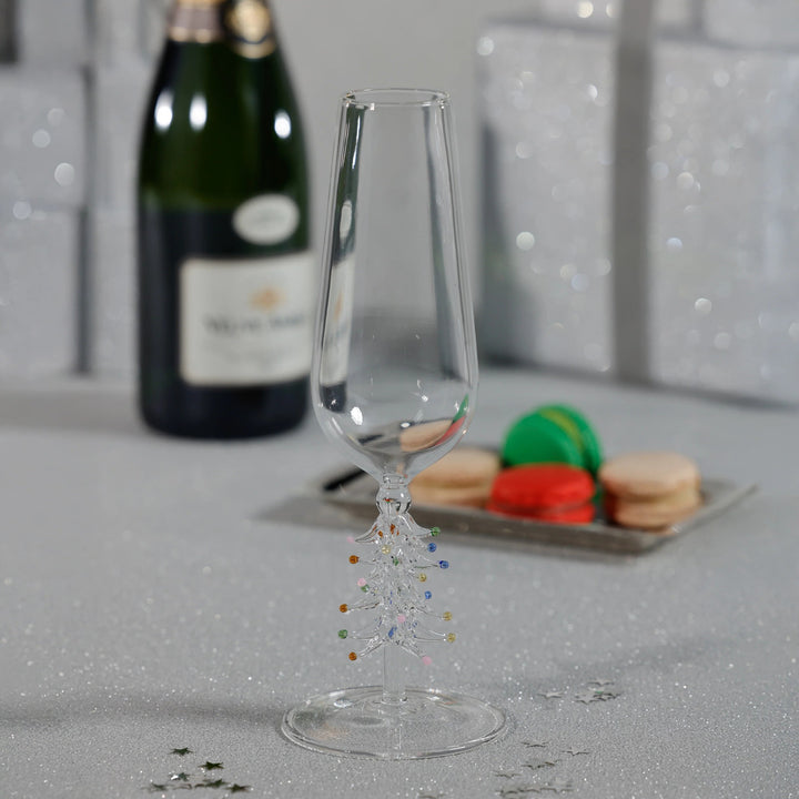 Treetop Cheers Champagne Flute - Clear