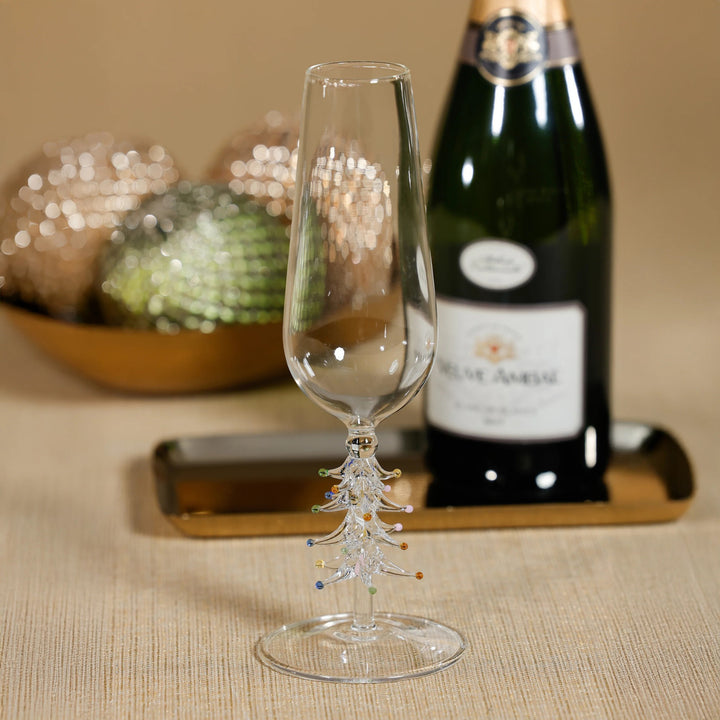 Treetop Cheers Champagne Flute - Clear