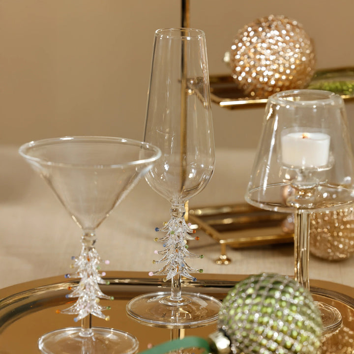 Treetop Cheers Champagne Flute - Clear