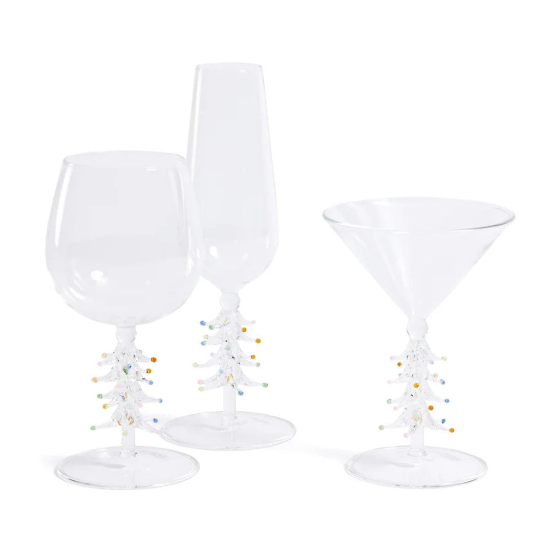 Treetop Cheers Wine Glass - Clear