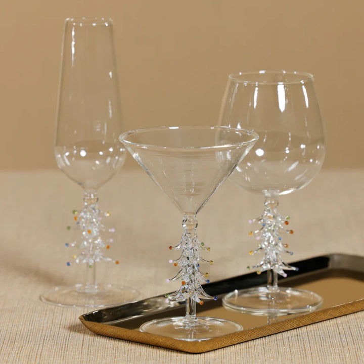 Treetop Cheers Wine Glass - Clear