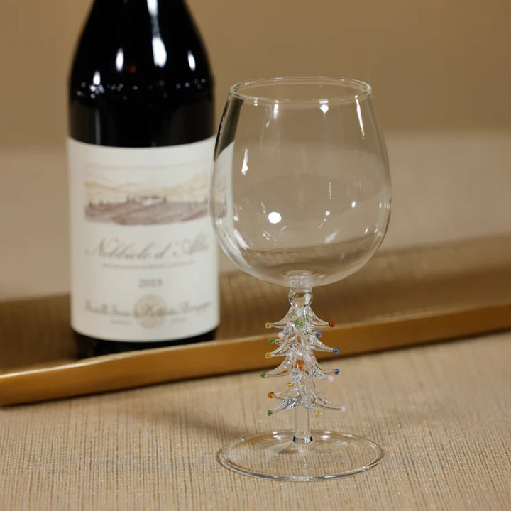 Treetop Cheers Wine Glass - Clear