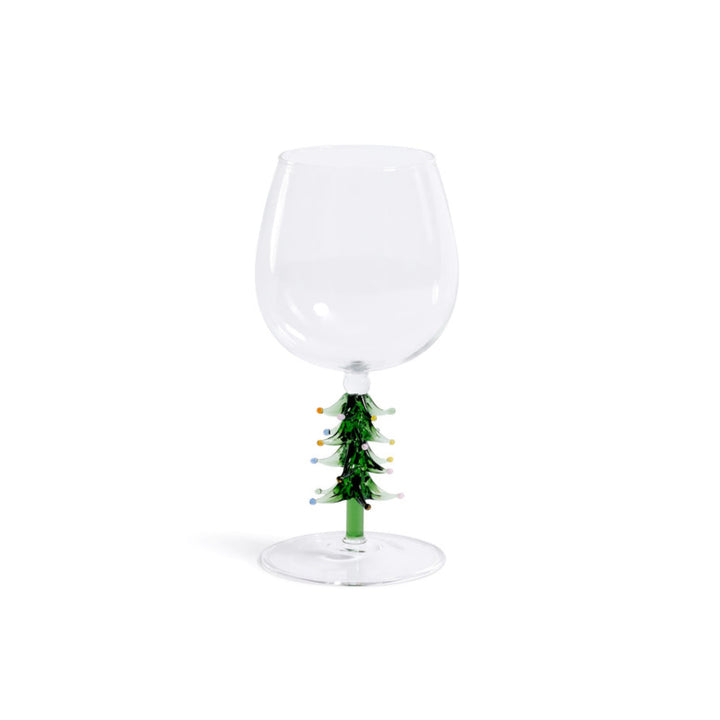 Treetop Cheers Wine Glass - Green