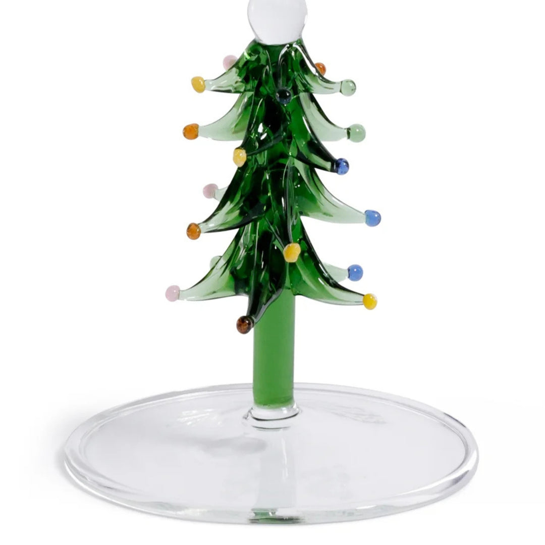 Treetop Cheers Wine Glass - Green