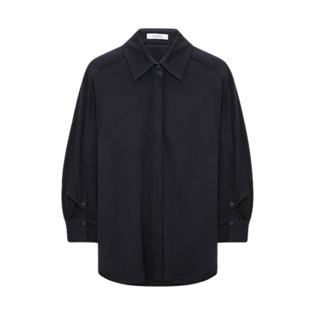 True Colors Merino Shirt in Midnight Navy