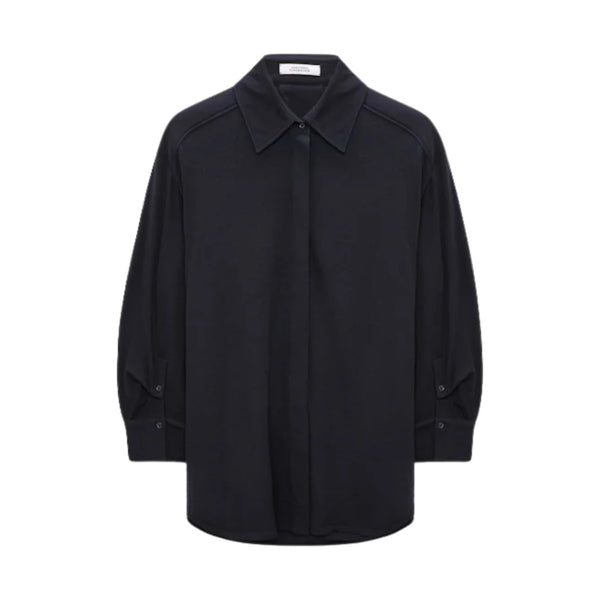 True Colors Merino Shirt in Midnight Navy