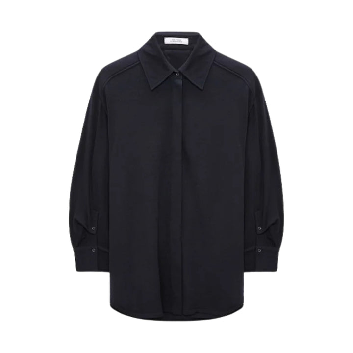 True Colors Merino Shirt in Midnight Navy