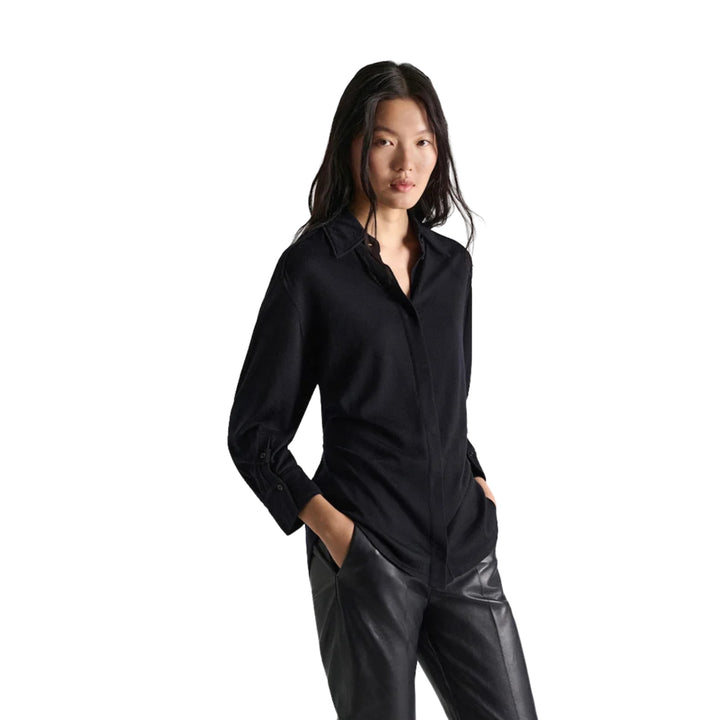 True Colors Merino Shirt in Midnight Navy