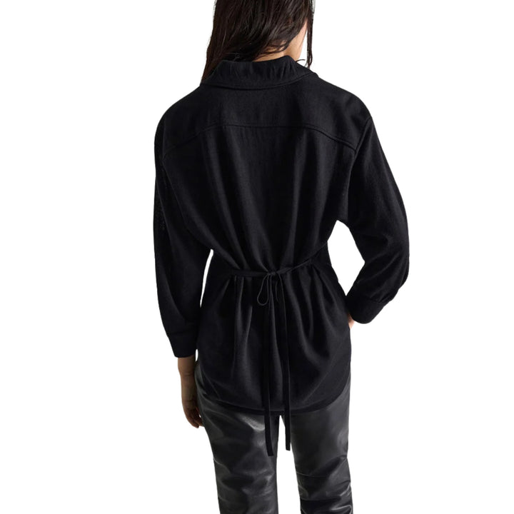 True Colors Merino Shirt in Midnight Navy