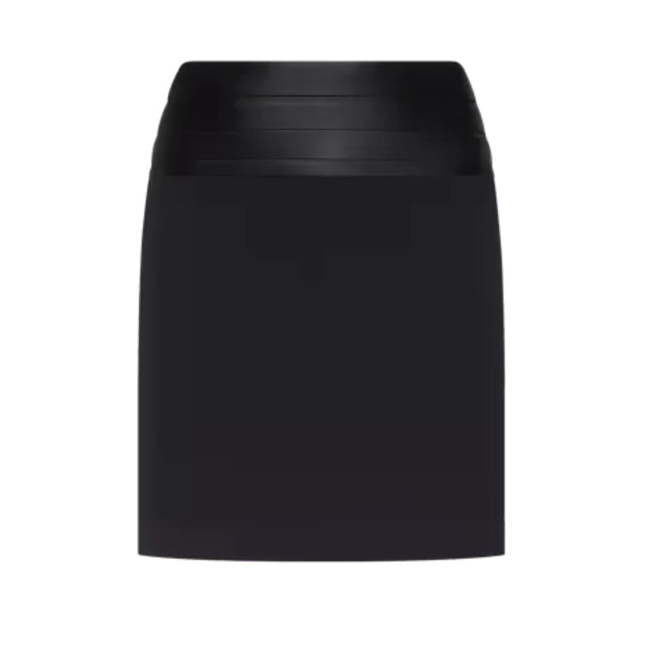 Truth Cummerbund Mini Skirt in Black