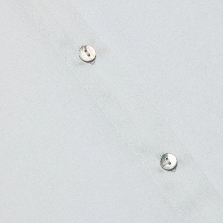 Tyler Long-Sleeve Blouse in Pale Mist Blue