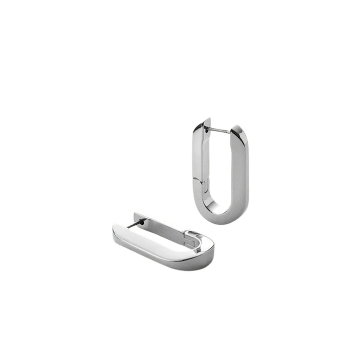 U-Link Earrings - Platinum