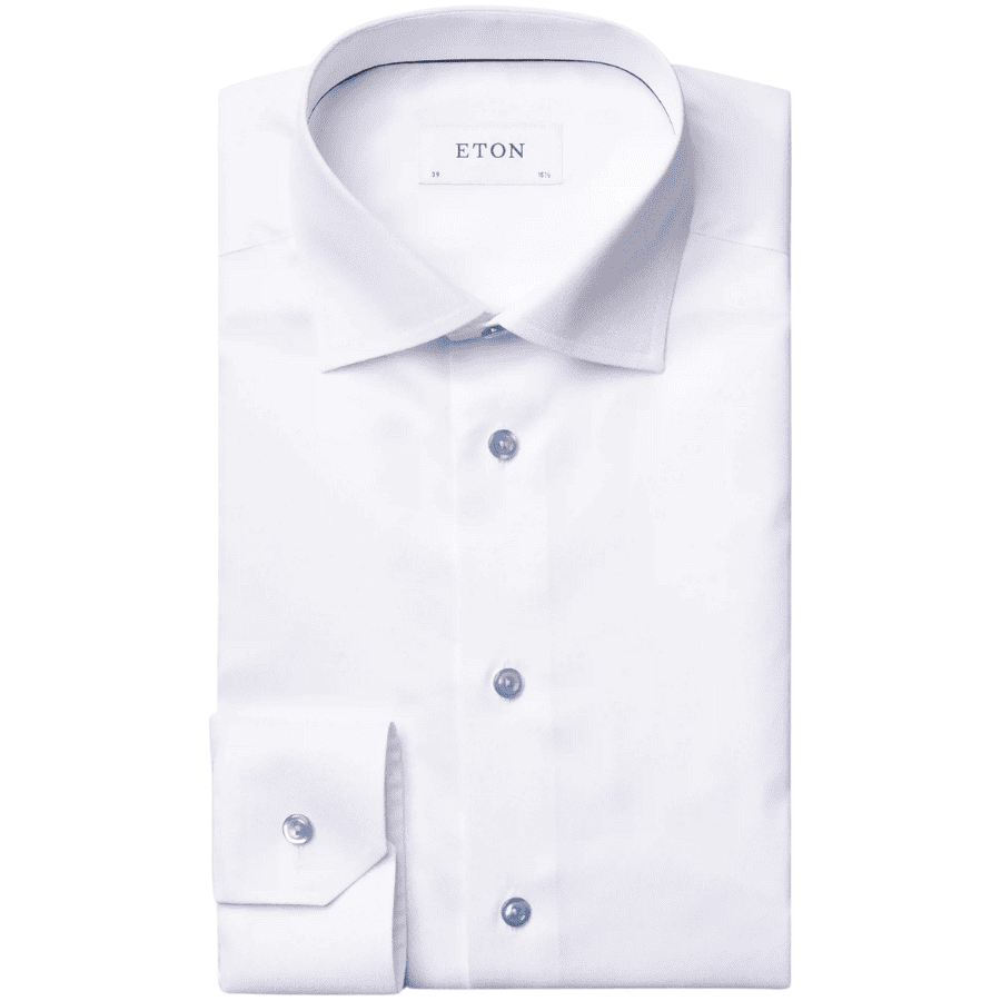 Twill Blue Button