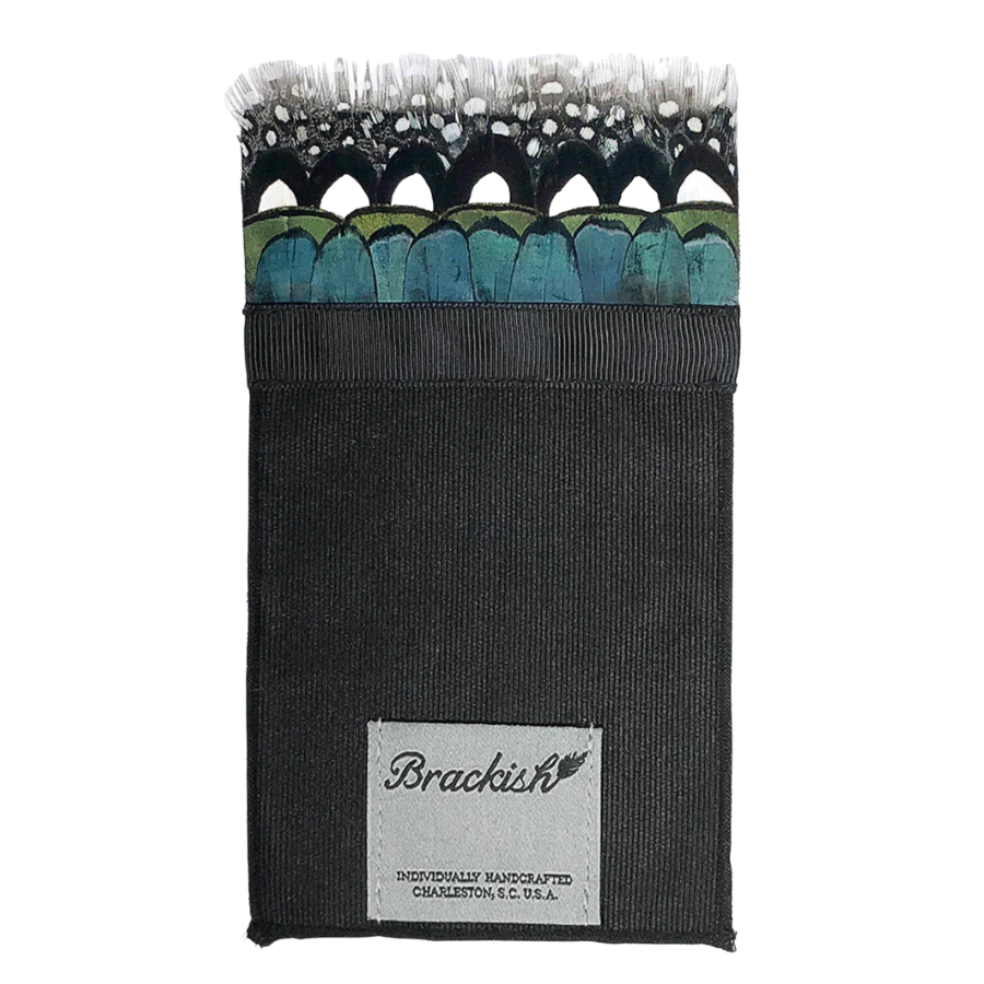 Each pocket square measures 3.5" wide and 6.5" tall. Grosgrain fabric is used for the pocket square insert.