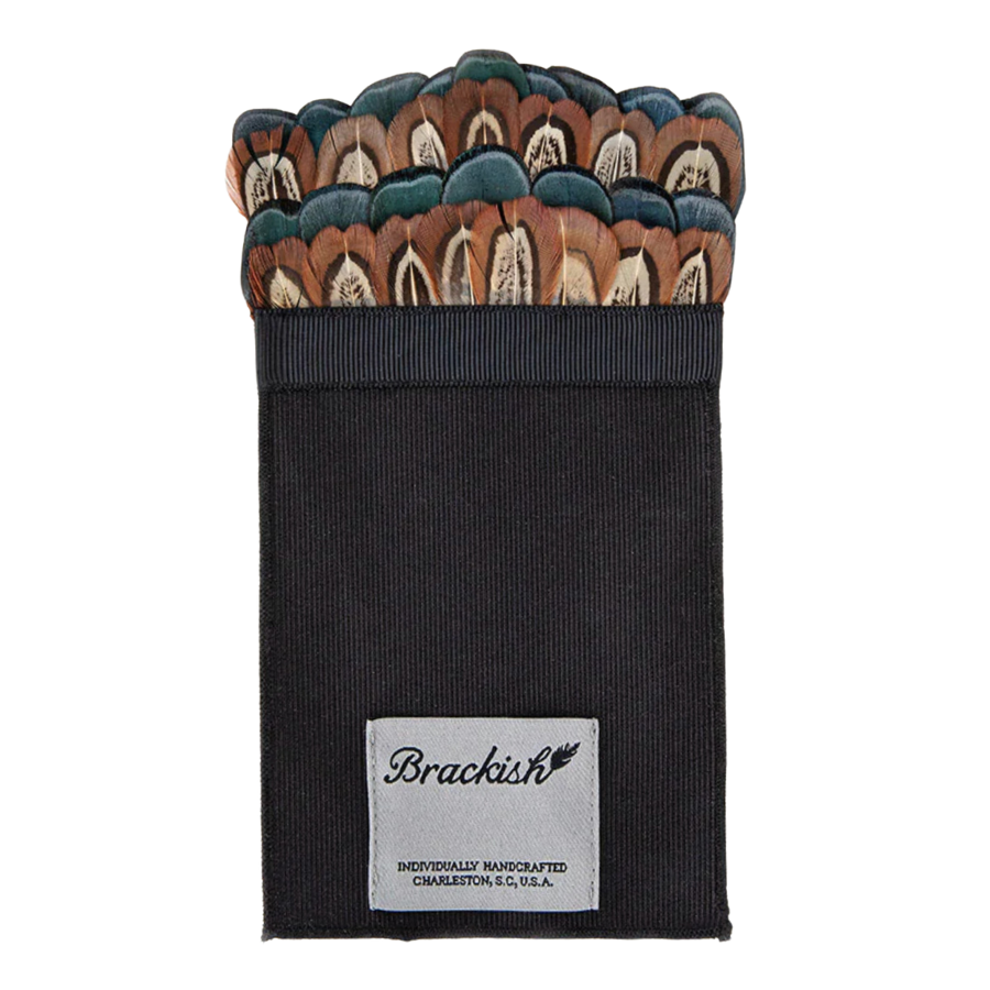 Each pocket square measures 3.5" wide and 6.5" tall. Grosgrain fabric is used for the pocket square insert.