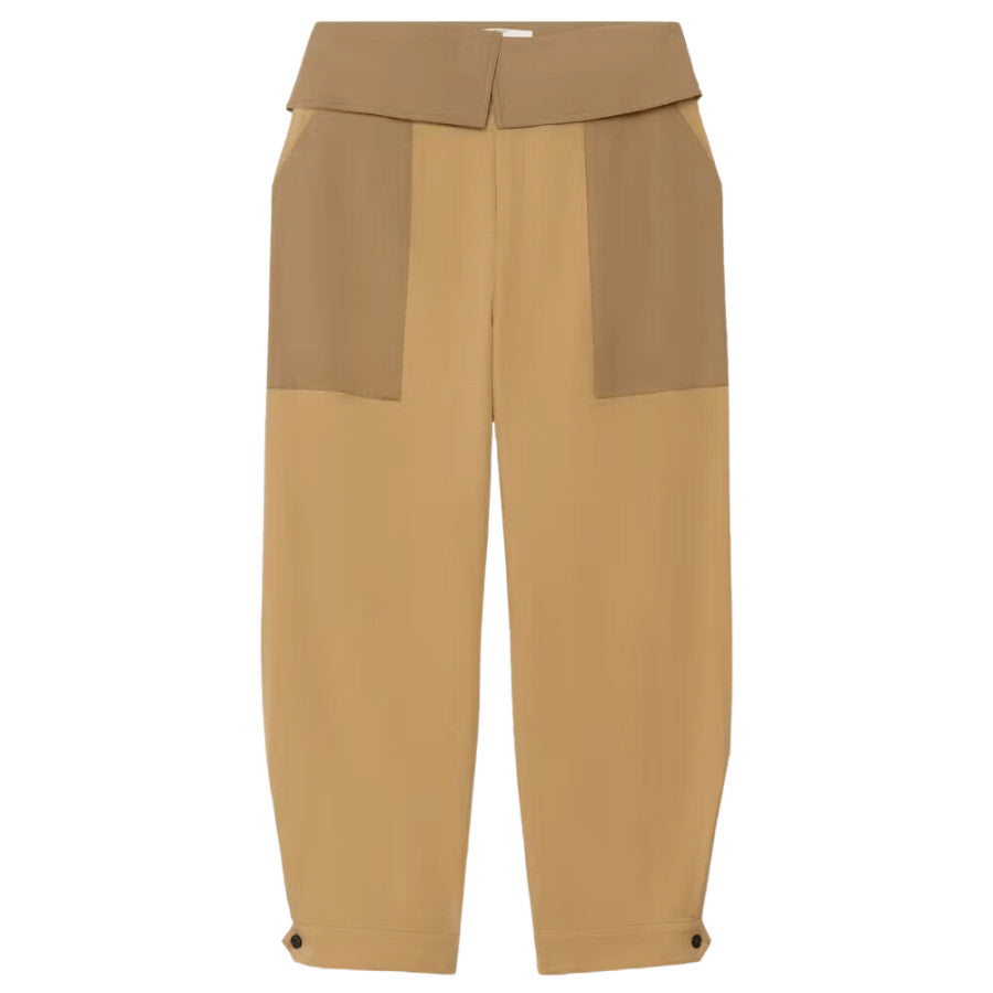 A lightweight go-to choice for non-denim days. High Rise Fit. Dry Clean Only. 100% Cotton. 12.25" Front Rise/26.5" Inseam/18.75" Leg Opening.