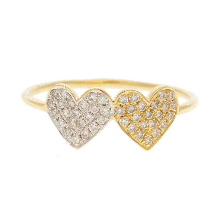 Medium Double Heart Ring