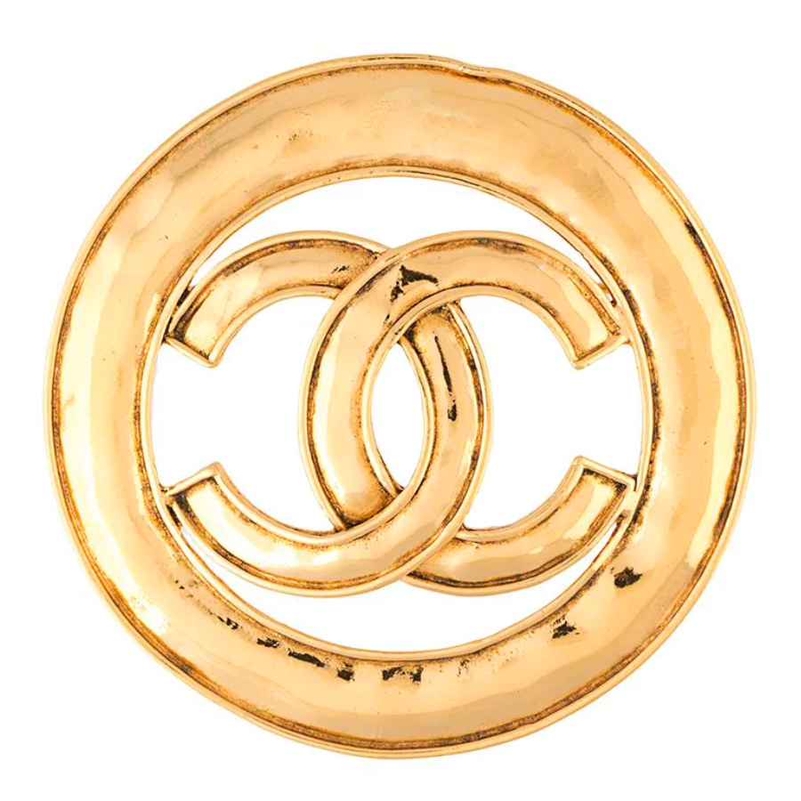 Chanel Gold CC Large Pin