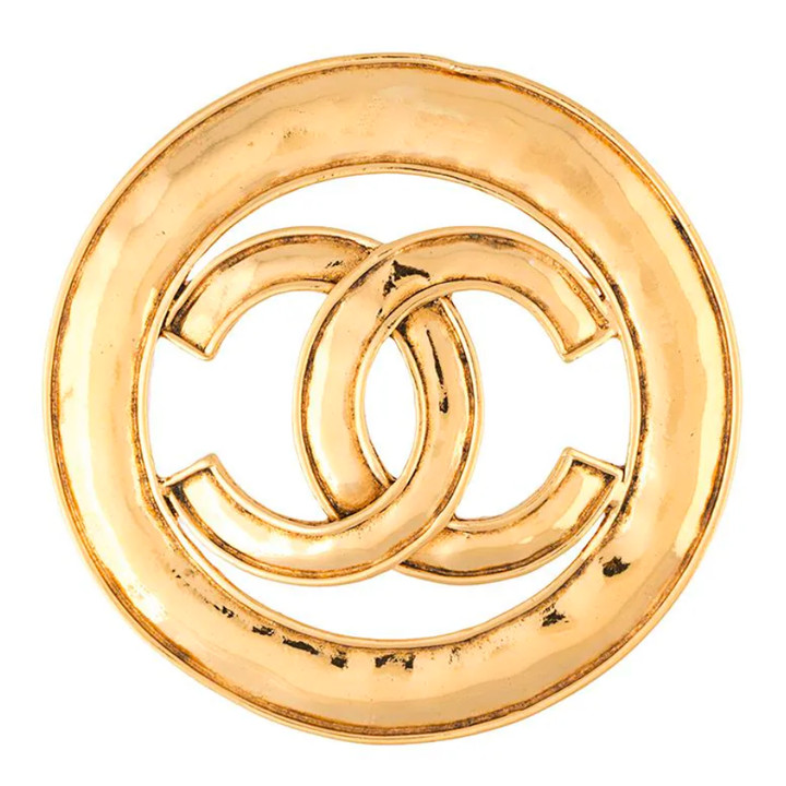 Chanel Gold CC Large Pin
