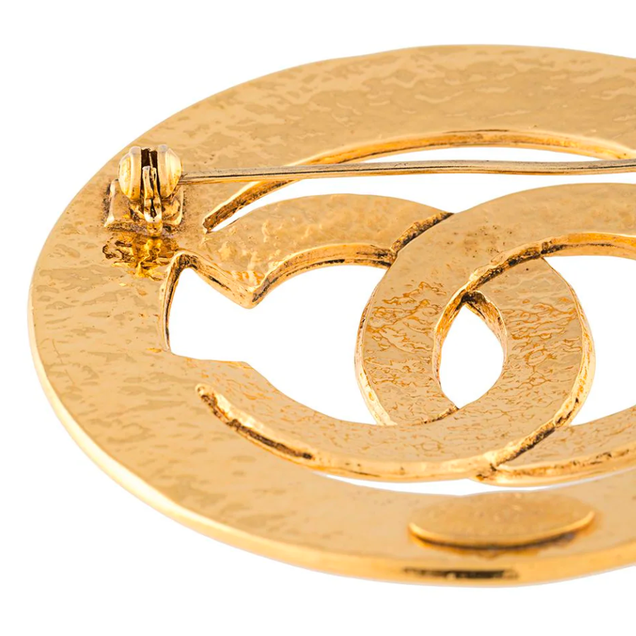 Chanel Gold CC Large Pin