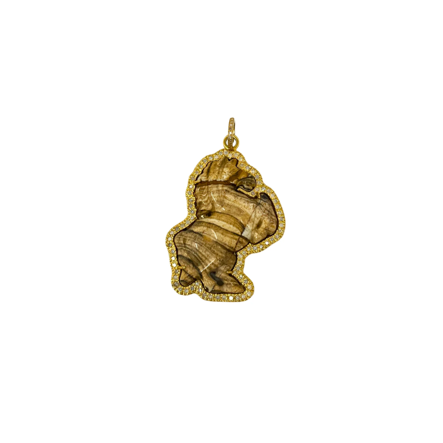 Jasper Horse Pendant