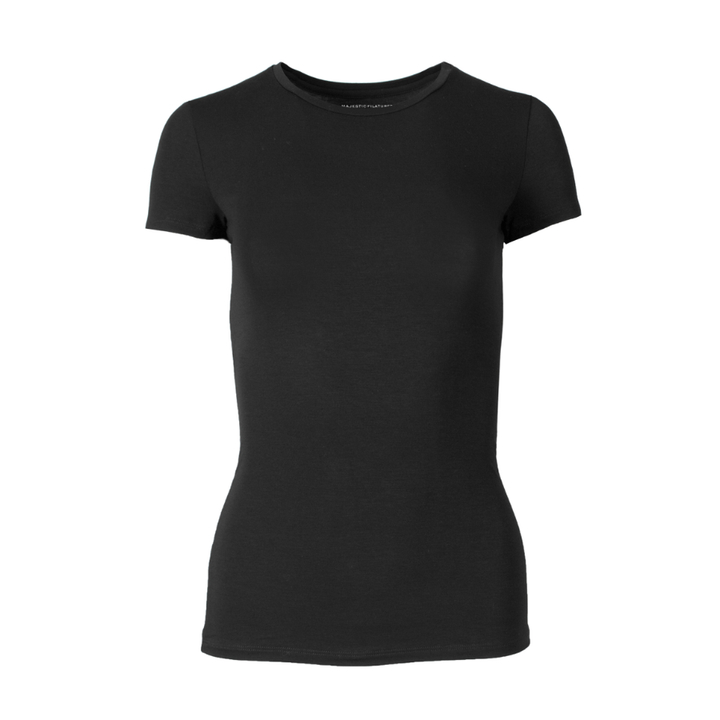 S/S Crew - Viscose - Noir