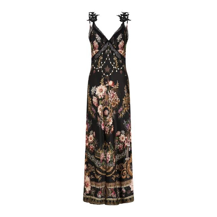 V Neck Bias Slip Dress