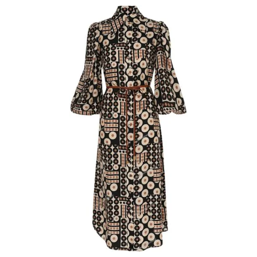 Illustration Midi Tunic Dress